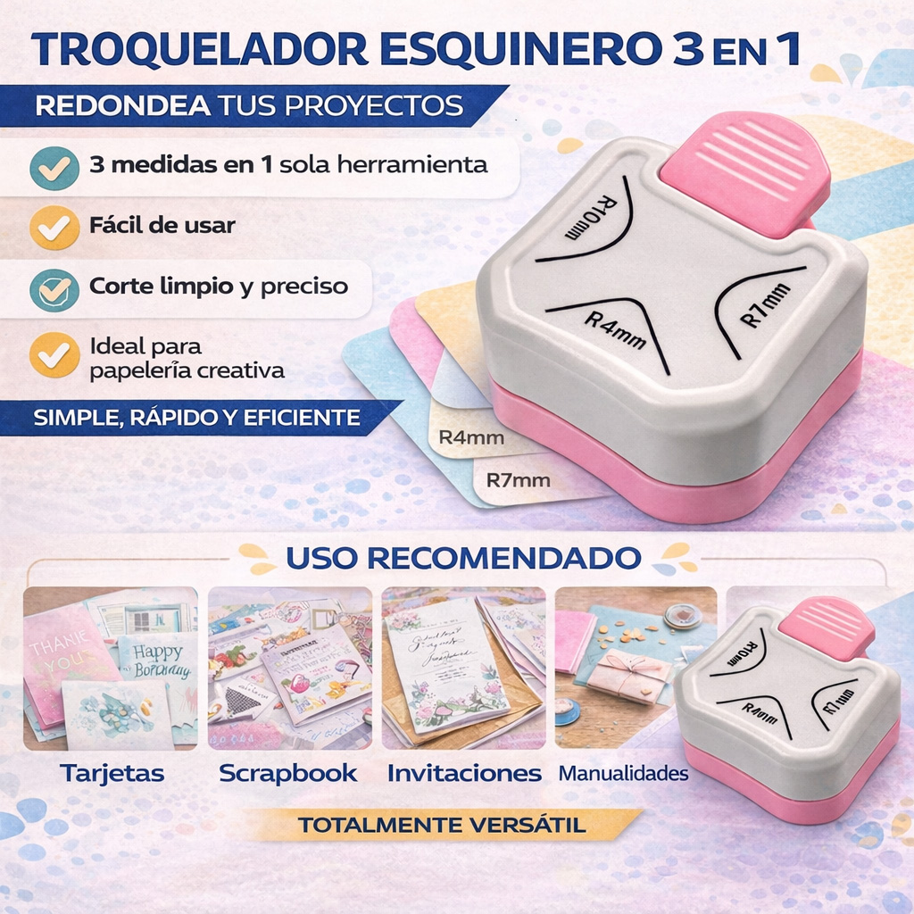 CORTADOR DE ESQUINAS PARA PAPEL