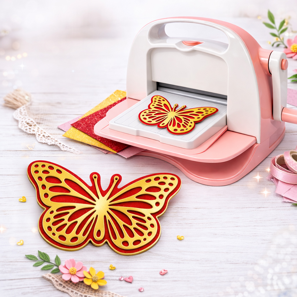 Troquel Mariposa Metálico  Set x 2 Tamaños  - Compatible con Máquinas Troqueladoras