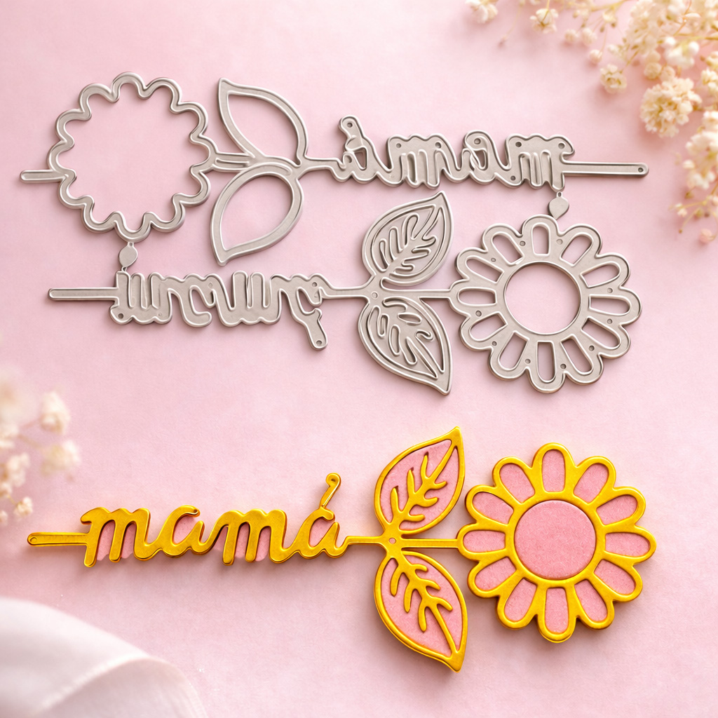 Troquel Metálico “MAMÁ” – Compatible con máquinas troqueladoras