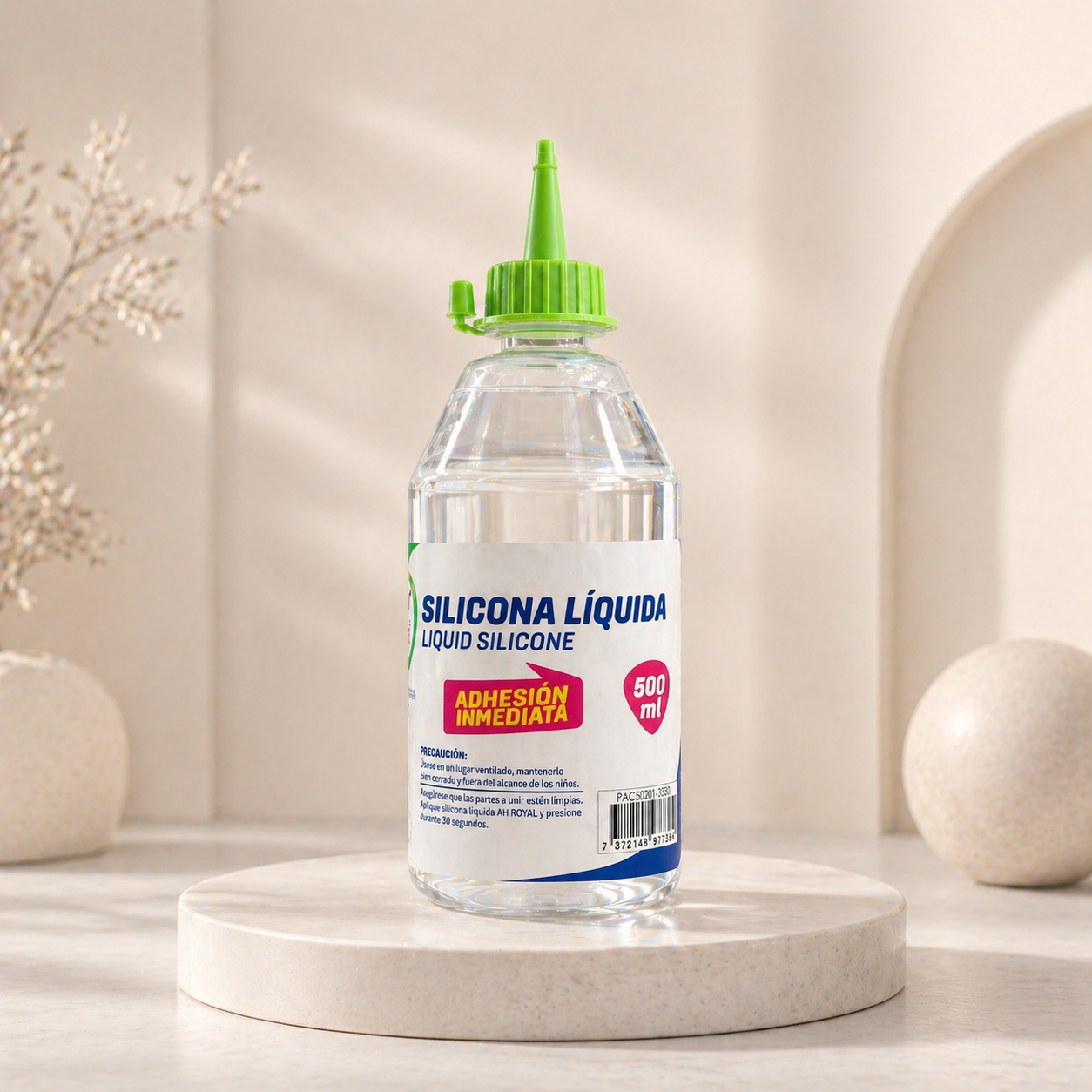 Silicona Liquida AH ROYAl 500 ML - Adhesión Fuerte y Precisa