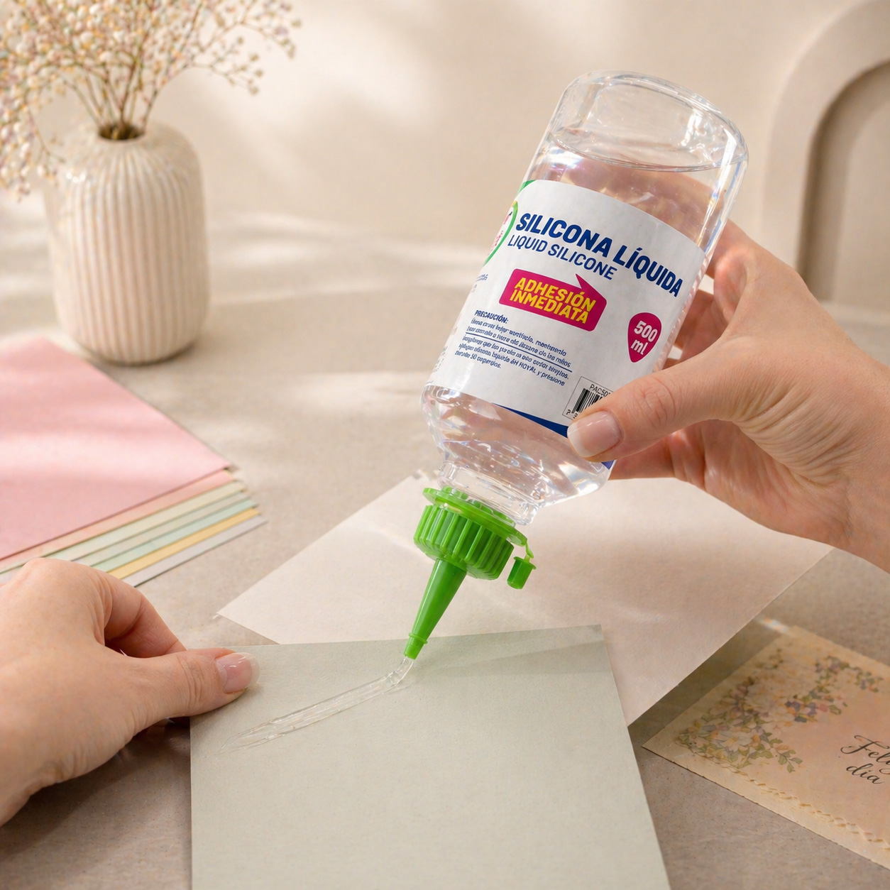 Silicona Liquida AH ROYAl 500 ML - Adhesión Fuerte y Precisa