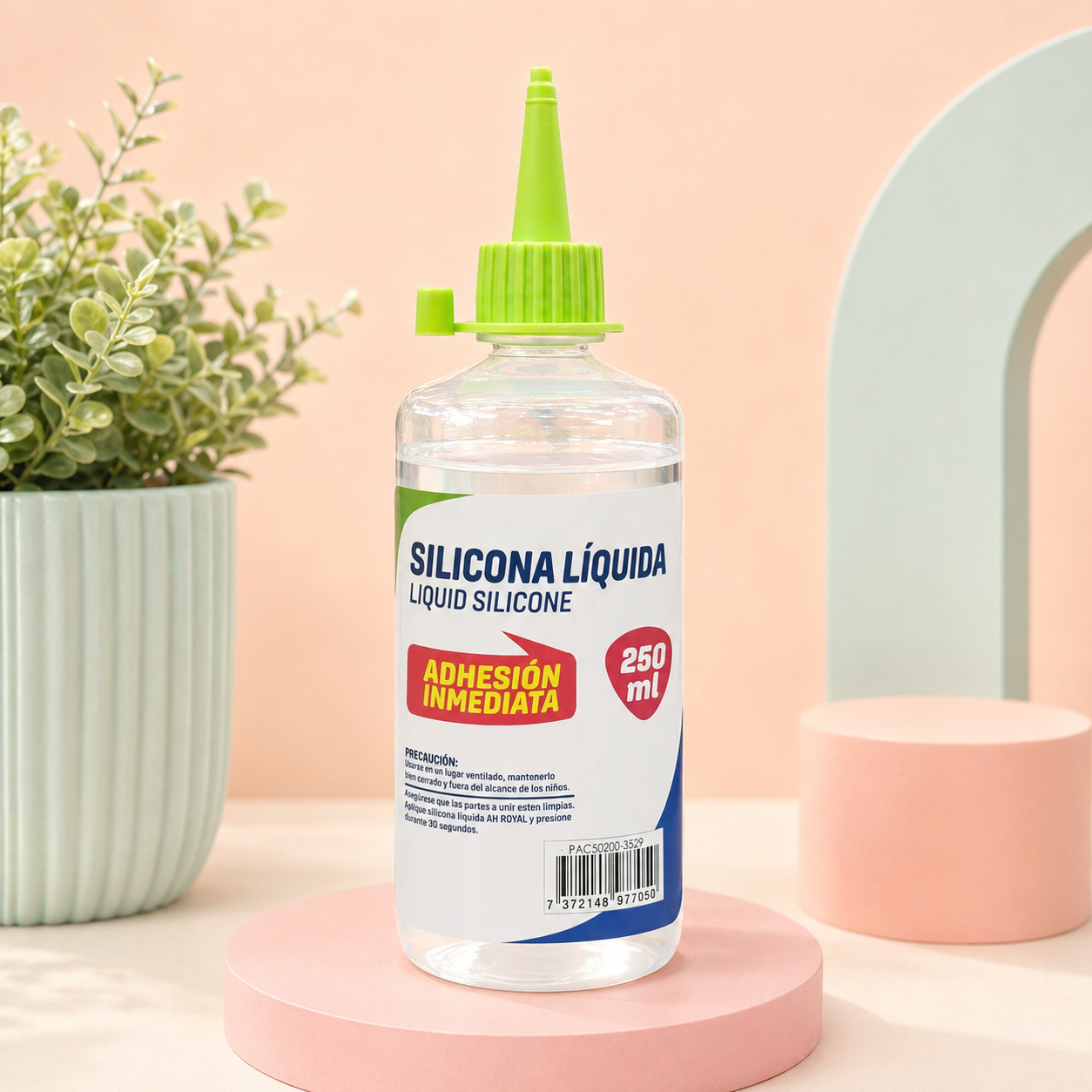Silicona Liquida AH ROYAl 250 ML - Adhesión Fuerte y Precisa