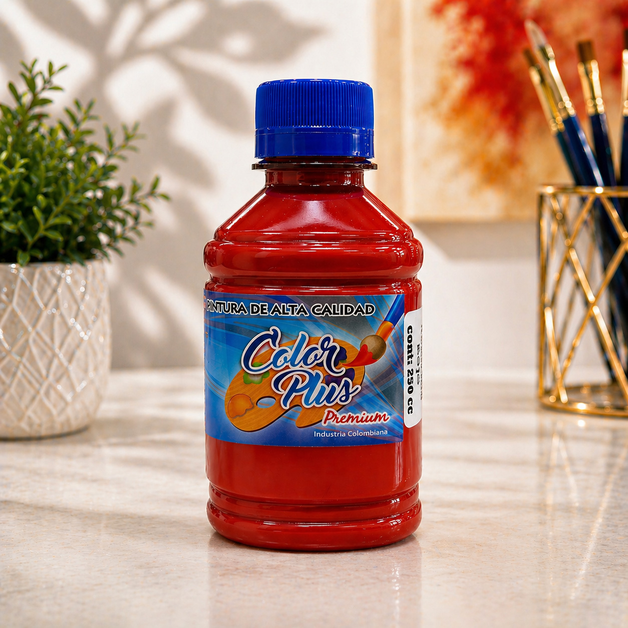 Pintura acrilica 250 ML  - ROJO