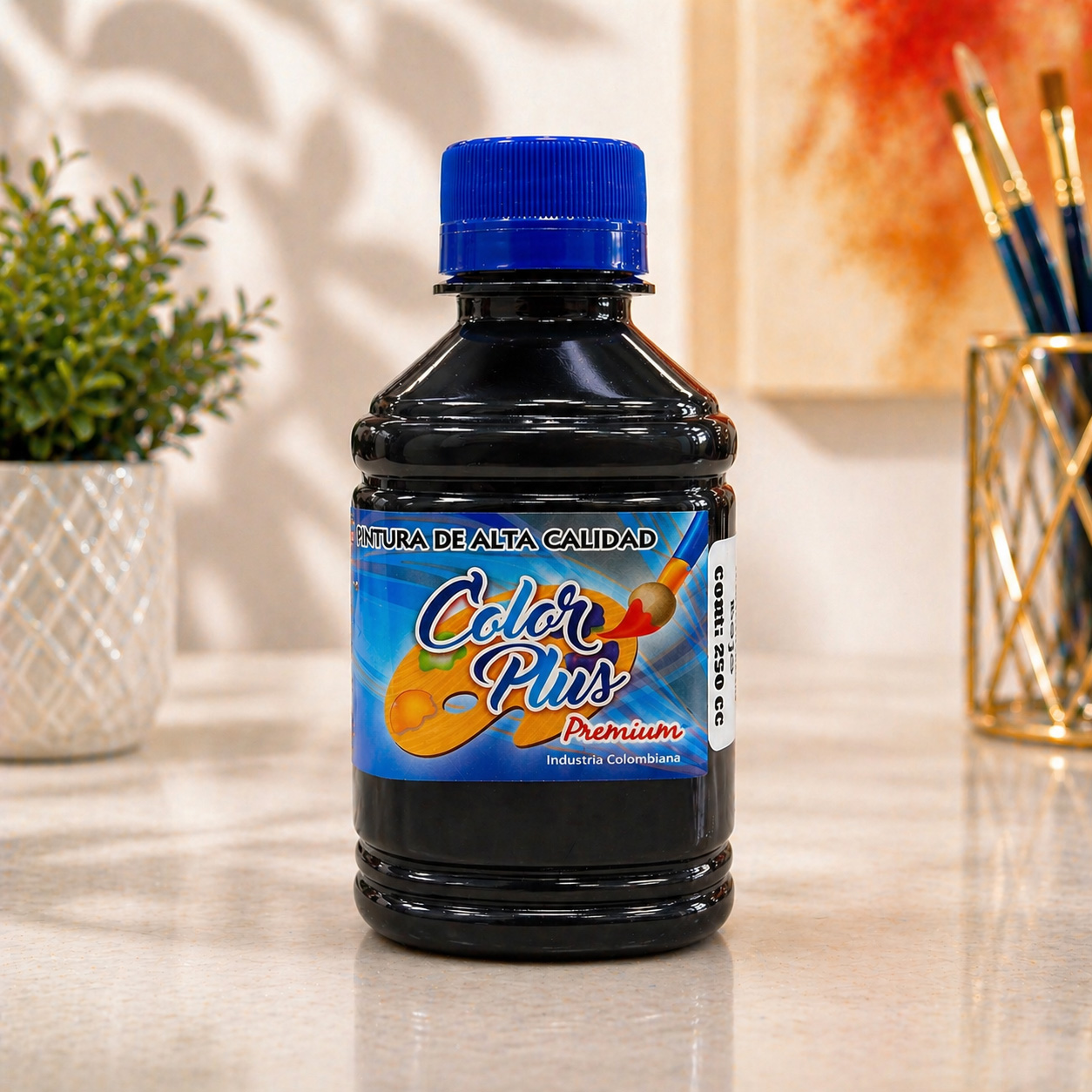 Pintura acrilica 250 ML  - NEGRO