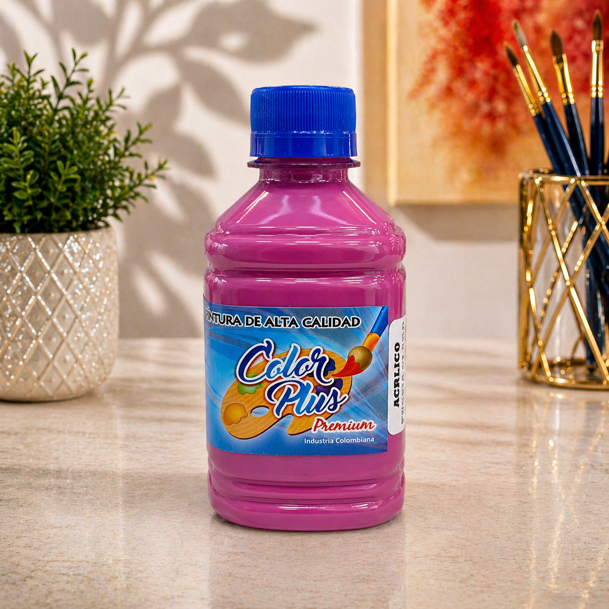 Pintura acrilica 250 ML  - FUCSIA