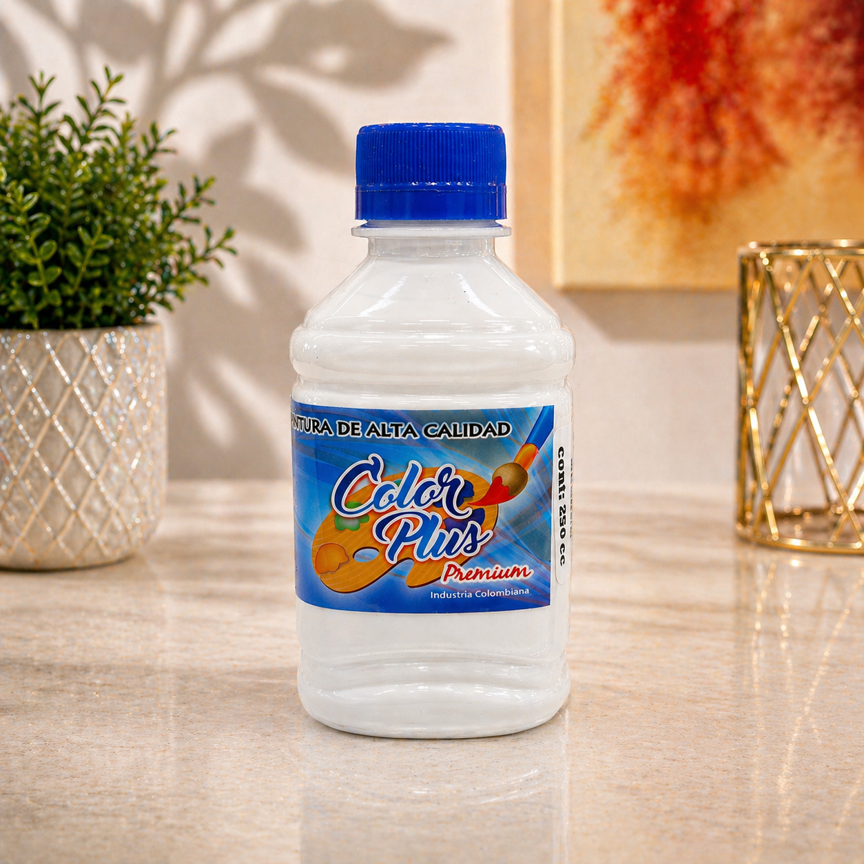 Pintura acrilica 250 ML  - BLANCO