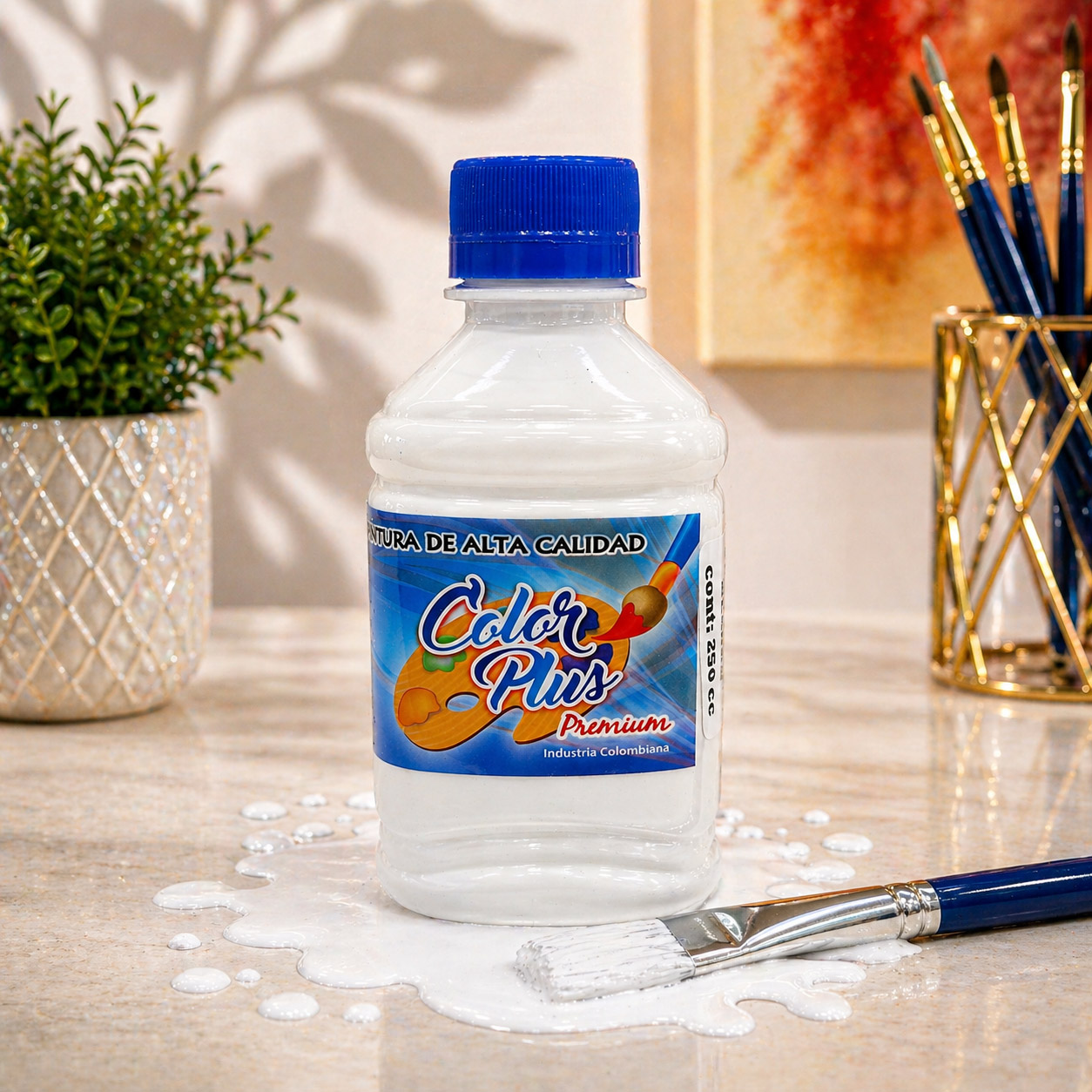 Pintura acrilica 250 ML  - BLANCO