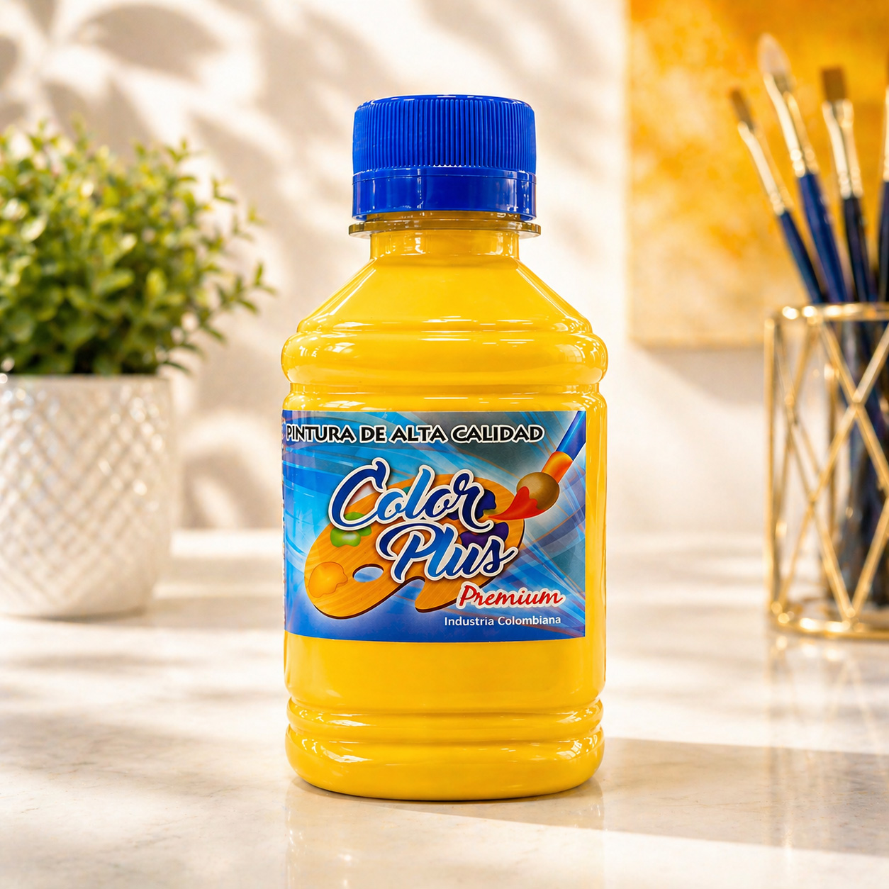 Pintura acrilica 250 ML  - AMARILLO