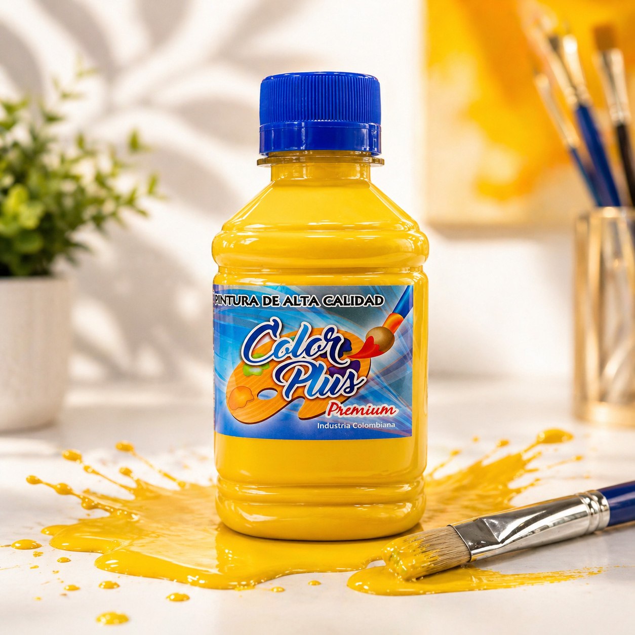 Pintura acrilica 250 ML  - AMARILLO