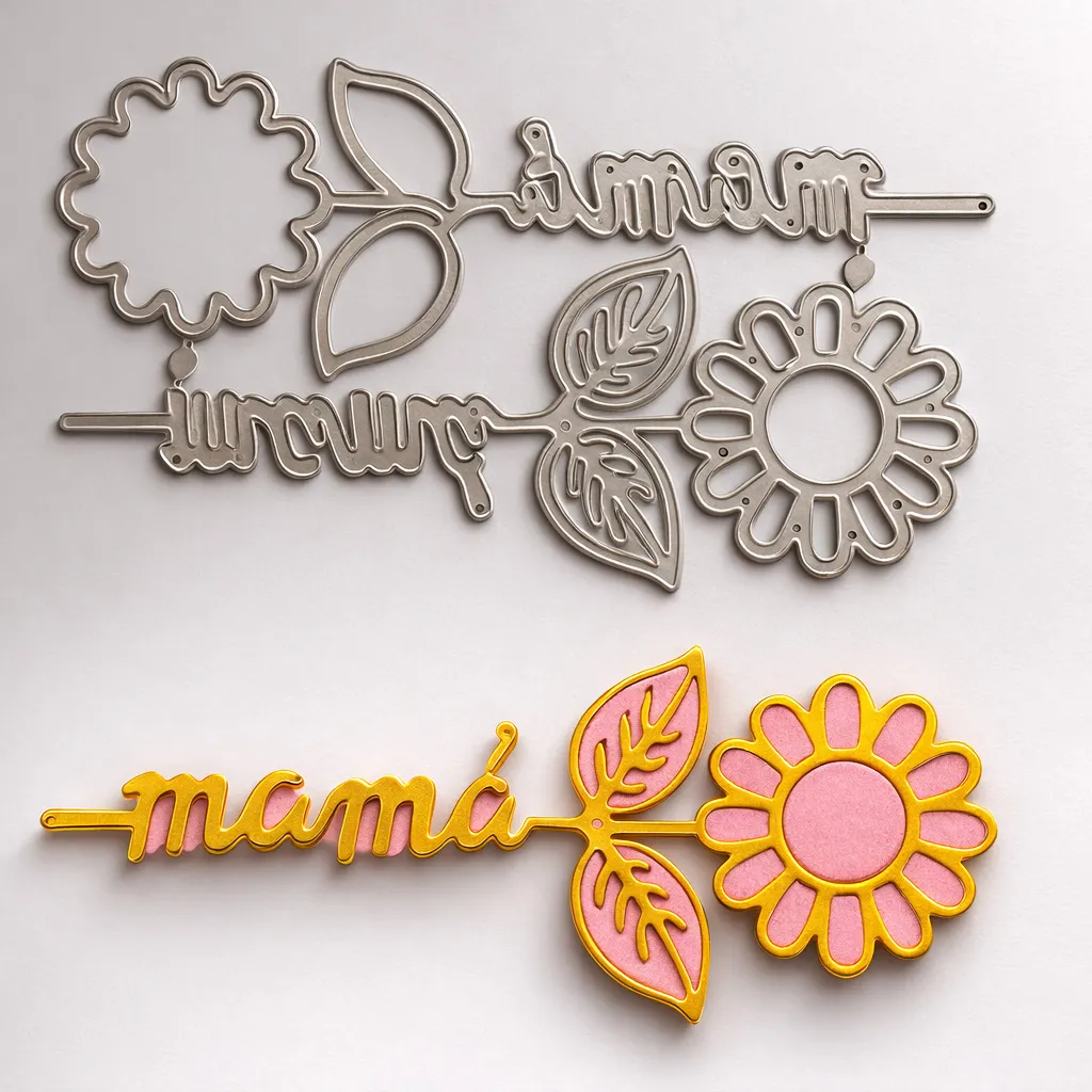 Troquel Metálico “MAMÁ” – Compatible con máquinas troqueladoras