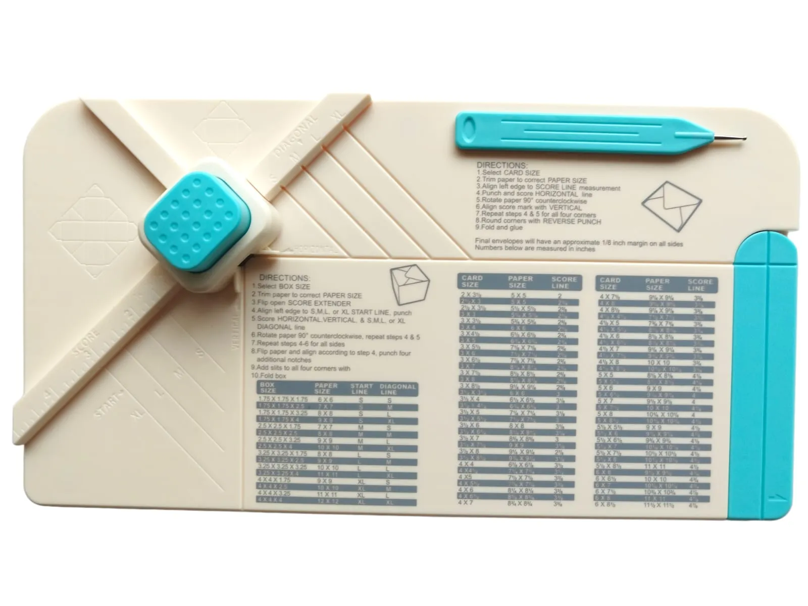 TABLA 2 EN 1 PARA ELABORAR SOBRES Y CAJAS 