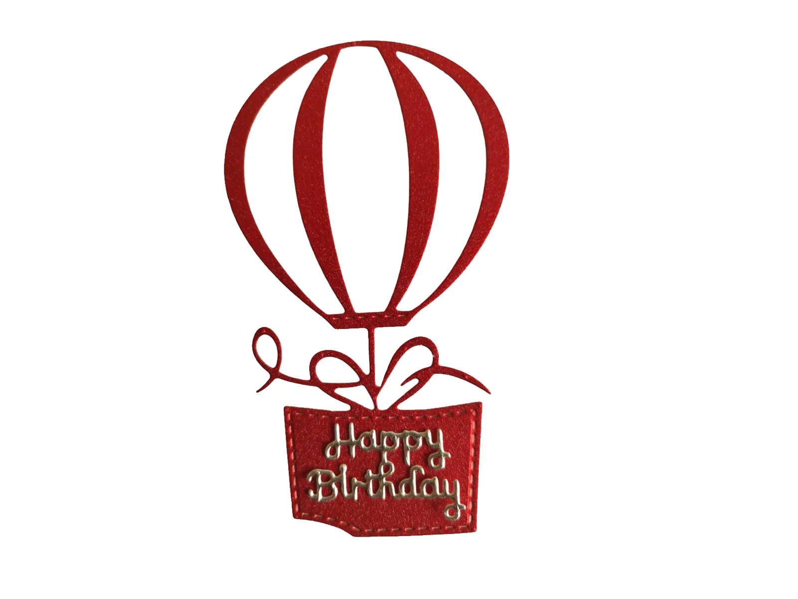 TROQUEL PLANO - GLOBO HAPPY BIRTHDAY 